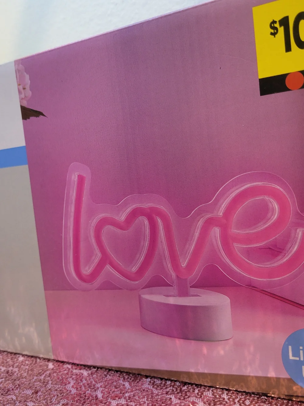 Pink 'love' Neon Accent Lamp